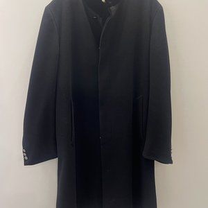 Thierry Mugler Wool/Cashmere Overcoat with Velvet Collar